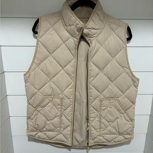 J Crew Tan Puffer Vest